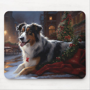 Mousepad Pastor Australiano Temporada de Natal