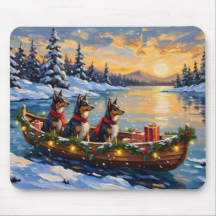Mousepad Pastor da Anatólia Natal Barco Férias