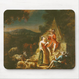 Mousepad Pastor que joga uma flauta