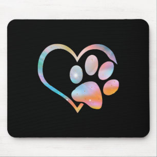 Mousepad Pata-Cão Imprime Psicodélica Tie Dye Buldogue Ingl