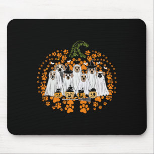 Mousepad Pata-Cão Imprimir Pumpkin outono Cair Cachorro Fan