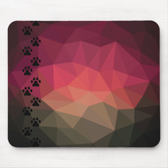 Mousepad Pata de cão, pegada animal, animal de estimação (Frente)