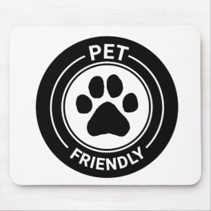 Mousepad Pata Desenhada Amiga dos Pés Mais Vestida - Preta