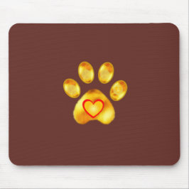 Mousepad Pata Dourada Elegante