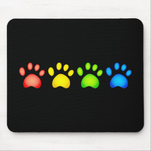 Mousepad Patas coloridas