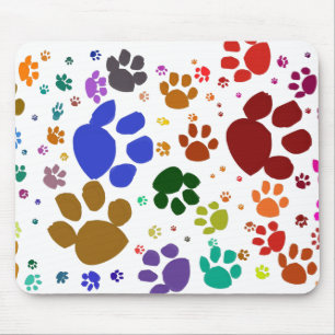 Mousepad patas coloridas do gato