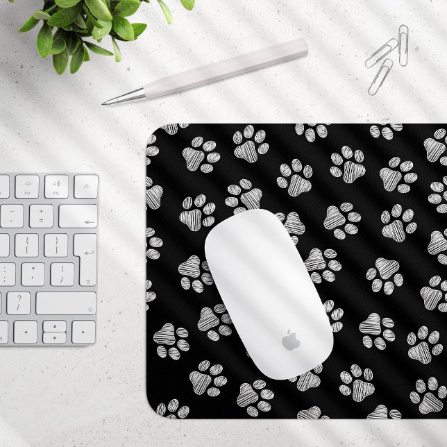 Mousepad patas de rabo, patas de cão, patas brancas (Criador carregado)