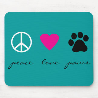Mousepad Patas do amor da paz