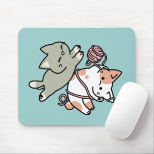 Mousepad Patas e Diversão – Adorável Ilustração de Gato