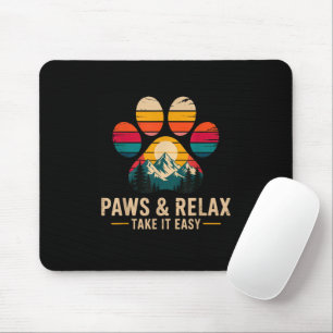 Mousepad Patas e Relaxe Vá com Calma Montanhas Vintage Cach
