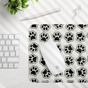 Mousepad Patas Negras, Patas-Cachorros, Patas-Gatos, Contor