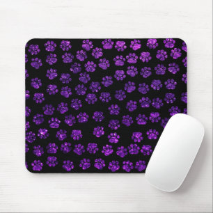 Mousepad Patas Roxas, Pás Luminosas, Lâmpadas Roxas, Cão