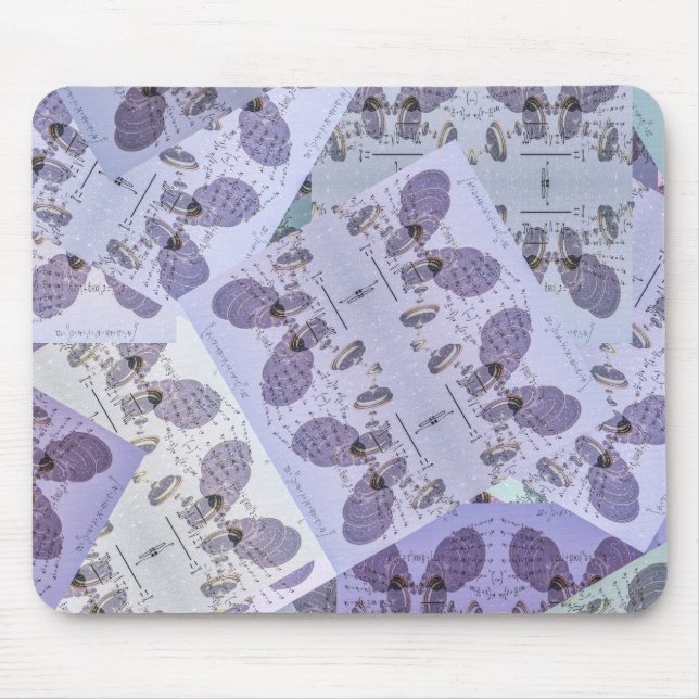 Mousepad Patchwork de matemática (Frente)