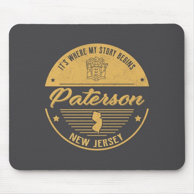 Mousepad Paterson New Jersey Its Where My Story Begins _1  (Frente)