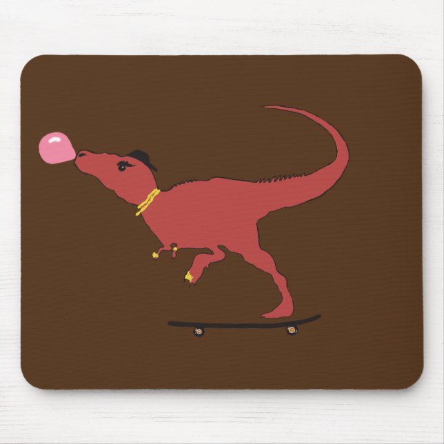 Mousepad Patinador T-rex (Frente)