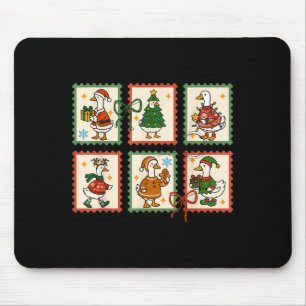 Mousepad Pato Bobo Papai Noel Selo de Natal Fofo Merry Goos