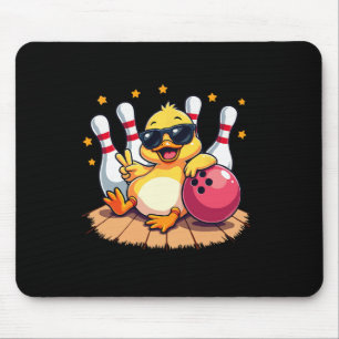 Mousepad Pato Bonito Com Pulmões Pato Jogando Boliche Para