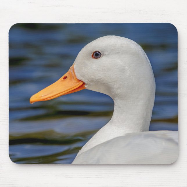 Mousepad Pato branco do pato selvagem (Frente)