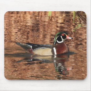 Mousepad Pato Colorido de Madeira Masculina