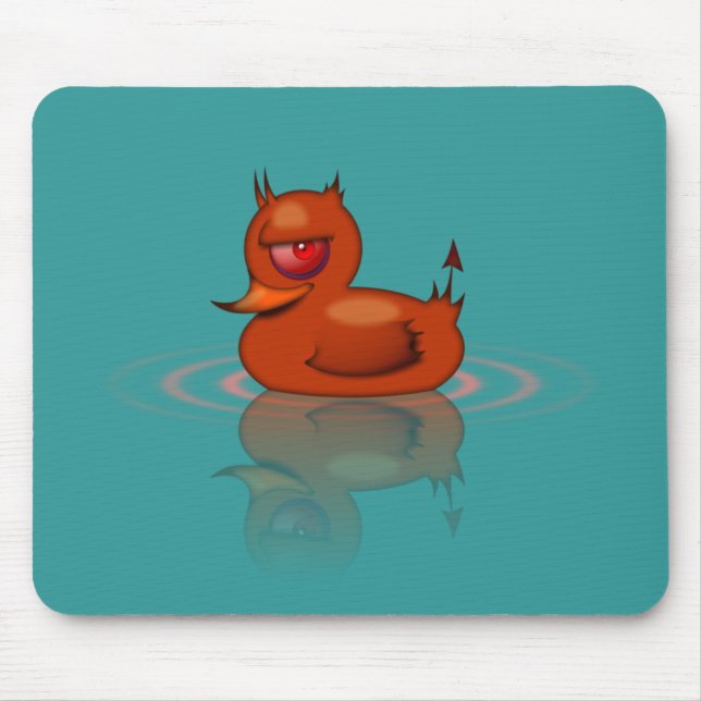 Mousepad Pato de borracha mau (Frente)
