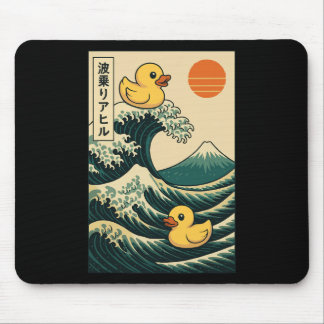 Mousepad Pato de Borracha Surfando Japonês _2