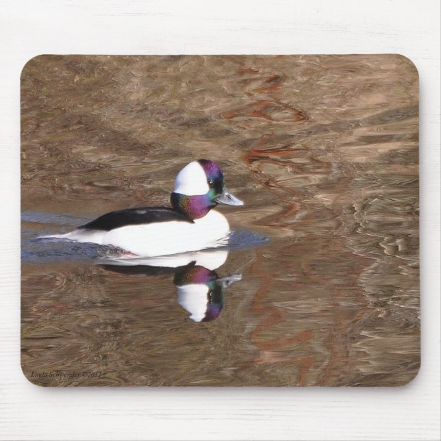 Mousepad Pato de Cabeça de Fenda com Reflexão (Frente)