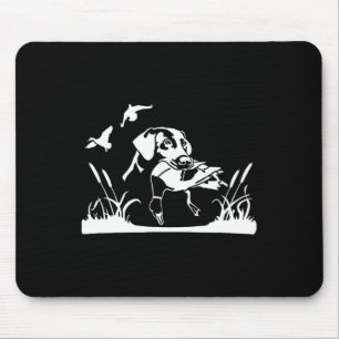 Mousepad Pato De Cão-Pássaro Caçando Selvagem No Caçador De
