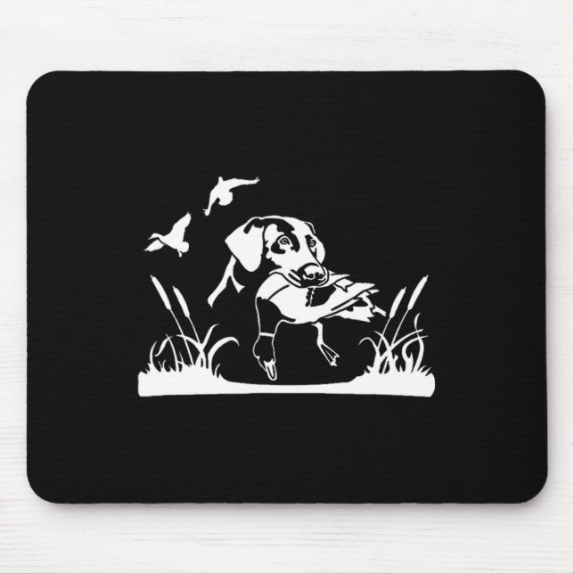 Mousepad Pato De Cão-Pássaro Caçando Selvagem No Caçador De (Frente)
