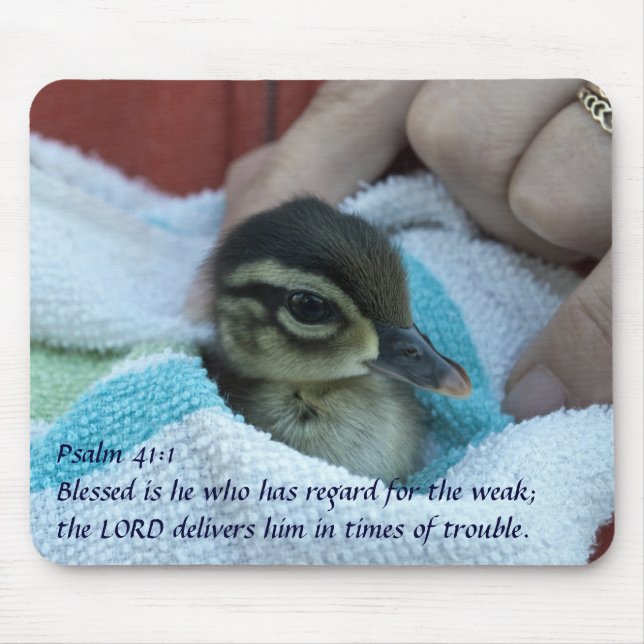 Mousepad Pato de madeira do bebê (Frente)