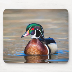 Mousepad Pato de madeira num lago
