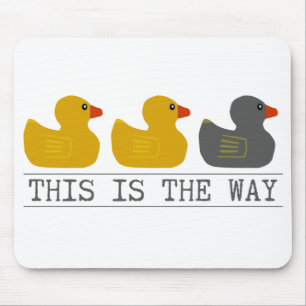 Mousepad Pato de Minnesota Duck Cinza Pato - Este é o cami