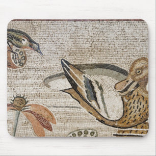 Mousepad Pato e pássaro, mosaico de Nile, casa do Faun