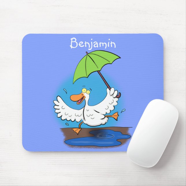 Mousepad Pato engraçado com desenho animado de dança de gua (Com mouse)