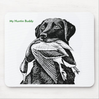 Mousepad Pato que caça Labrador