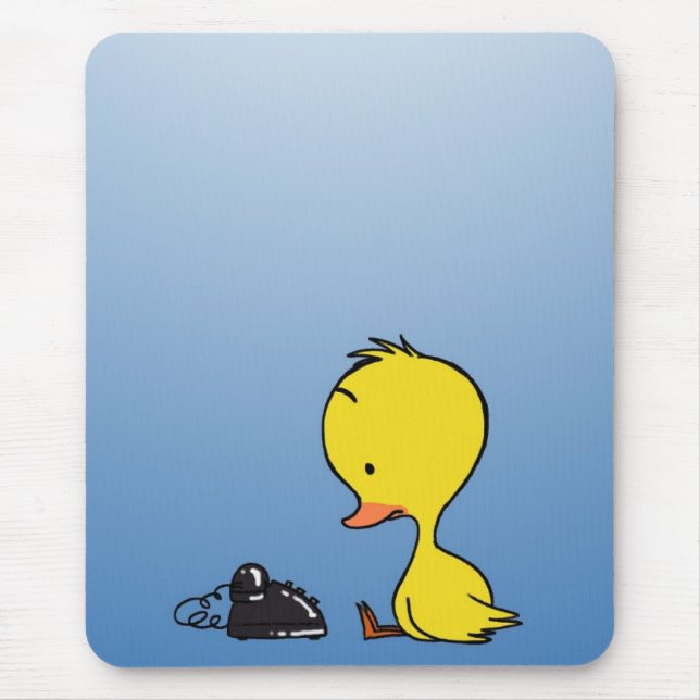 Mousepad Pato que espera um tapete do rato da chamada (Frente)