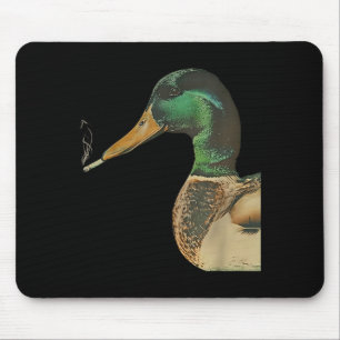 Mousepad Pato-real fumando cigarro meme engraçado pato-real
