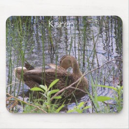 Mousepad Pato se ajeitando entre os juncos