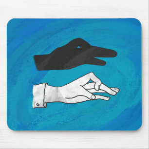 Mousepad Pato Sombra em Azul