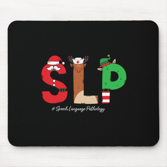 Mousepad Patologista da Língua de Voz Slp Sant de Natal (Frente)