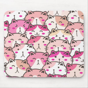 Mousepad Patos Coloridos Engraçados De Gato