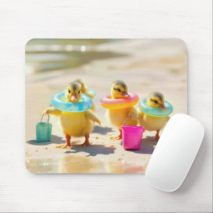 Mousepad Patos Com Brinquedos De Praia