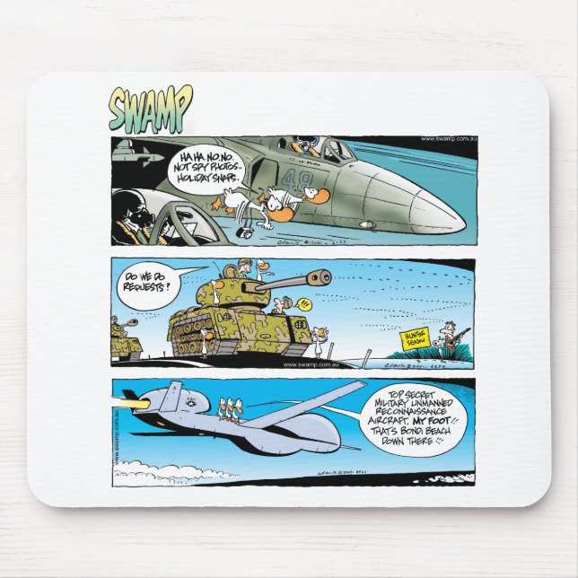 Mousepad Patos do pântano que sujam com as forças armadas (Frente)