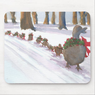 Mousepad patos em boston comuns durante as férias de invern