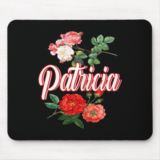 Mousepad Patricia Name With Flowers  (Frente)