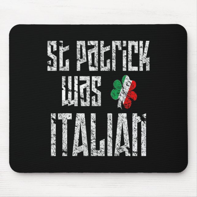 Mousepad Patrick Era Rua Italiana. Dia dos Patricks, Incomo (Frente)