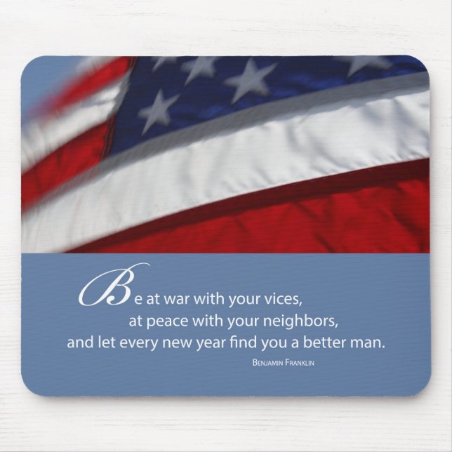 Mousepad Pátrio, Bandeira Americana (Frente)