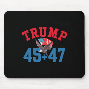 Mousepad Patriotic Trump 45 E 47 Vencedor Da Vitória, Patri