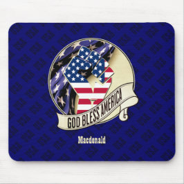 Mousepad Patriótica Personalizada América Deus abençoe