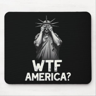 Mousepad Patriótico 4 De Julho Estátua Da Liberdade Wtf Ame