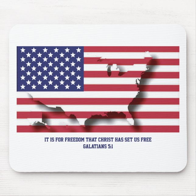 Mousepad PATRIÓTICO 4 DE JULHO PARA O Cristo Da Liberdade N (Frente)